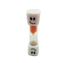 3Pcs Kids Toothbrush Timer Orange Sand Timer for 3 Minutes Brushing