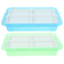 6Pcs Soilless Cat Grass Planter Durable Plastic Indoor Storage Box