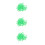 300Pcs Light Green Chicken Identification Bands Plastic Leg Rings Set 8