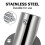 8Pcs Stainless Rod Socket Closet Bracket Silver for Bathroom 7