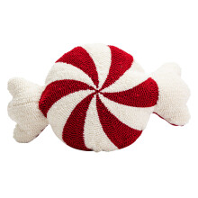 2Pièces Coussin Peluche Bonbon Rond Décor
