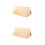 2Pcs Light Yellow Solid Wood Wheel Chocks for Trucks and Rvs Anti-Slip 5