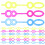 500Pcs Kids Bubble Maker Set Plastic Bubble Wand Tools Assorted Colors 3