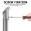 8Pcs Stainless Rod Socket Closet Bracket Silver for Bathroom 9