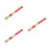 6Pcs Red Wooden Bamboo Drum Sticks Lightweight Comfortable Percussion 6