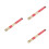 6Pcs Red Wooden Bamboo Drum Sticks Lightweight Comfortable Percussion 9