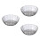 3Pcs Large Salad Bowls Light Grey Reusable Fruit Mixing Bowls 8