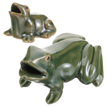10Pcs Decorative Ceramic Frog Fountain for Indoor Outdoor Garden