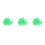 300Pcs Light Green Chicken Identification Bands Plastic Leg Rings Set 5