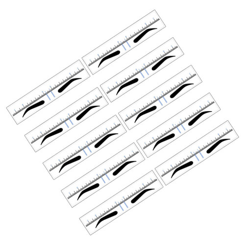 200 Pcs Eyebrow Makeup Stencils Shaping Ruler 2