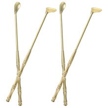 20Pcs Antique-Style Brass Incense Burner Spoon and for Home Use