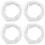 4Sets Premium Curtain Hanging Wire Cable Kit White for Bed Canopy Use 7