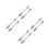 8Pcs Durable Brass Double Head Pin Vise Mini Drill Bit Holder Silver 10