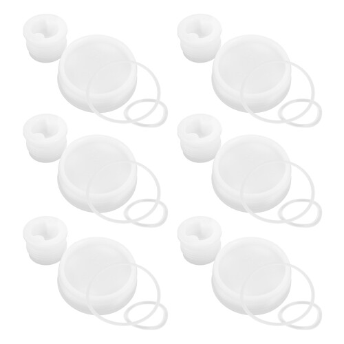 80Pcs Plastic Leak-Proof Drum Caps White Durable Sealing Bucket Covers 2