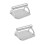 2Pcs Silver Press Mold Easy Non-Stick Patty Making Tool 8
