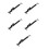 5Sets Versatile Black Aluminum Window Security Locks for Home Use 7