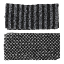 4Pcs Black Bath Exfoliating Towels for Body Skin Cleaning