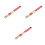 6Pcs Red Wooden Bamboo Drum Sticks Lightweight Comfortable Percussion 4