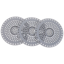 3Pcs Silicone Hair Blocker Drain Cover Grey Shower Floor Strainer