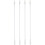 8Pcs White Blind Wands with Hook Window Blind Replacement Rods 10