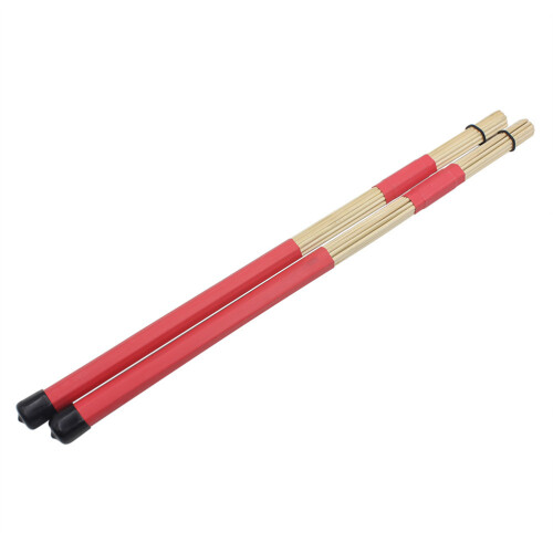 6Pcs Red Wooden Bamboo Drum Sticks Lightweight Comfortable Percussion 1
