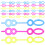 500Pcs Kids Bubble Maker Set Plastic Bubble Wand Tools Assorted Colors 2