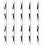 200 Pcs Eyebrow Makeup Stencils Shaping Ruler 2
