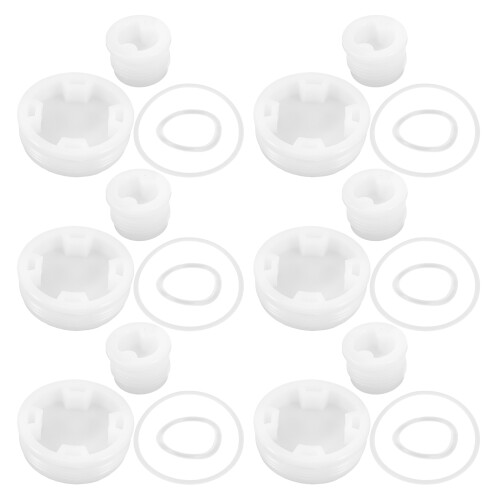80Pcs Plastic Leak-Proof Drum Caps White Durable Sealing Bucket Covers 1