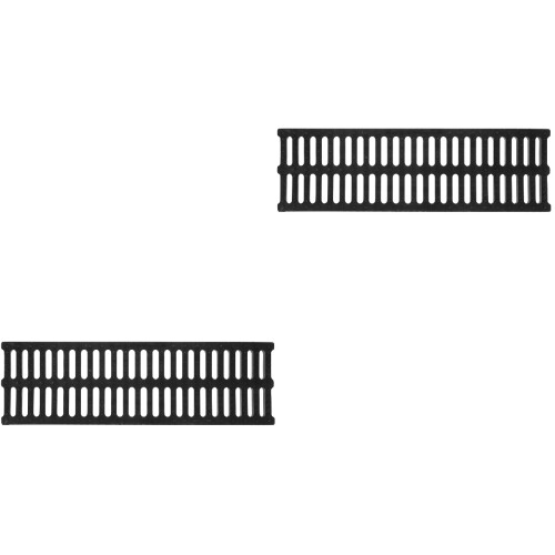 2Pcs Outdoor Plastic Drain Grates Black Sewer Drain Covers 2