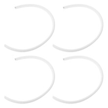 4Pcs Easy Install White Rubber Downspout Protector Caps for Gutter Use