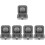 5Pcs Portable Hearing Aid Case ABS PVC Protective Storage Box White 7