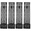 4Pcs Unique Black Iron Candlestick Home Wall Hanging Decoration 3