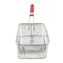 2St Multifunctionele Rvs Frituurmand Met Handvat Voor En Vis
