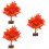 3Pcs Simulation Maple Tree Model Fake Plants Table Decoration 9