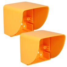10Pcs Weatherproof Yellow Plastic Switch Socket Cover for Outdoor Use