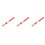 6Pcs Red Wooden Bamboo Drum Sticks Lightweight Comfortable Percussion 10