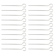 100Pcs Stainless Steel Grilling Skewers Silver Bbq Meat Vegetables