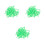 300Pcs Light Green Chicken Identification Bands Plastic Leg Rings Set 6