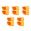 10Pcs Weatherproof Yellow Plastic Switch Socket Cover for Outdoor Use 3