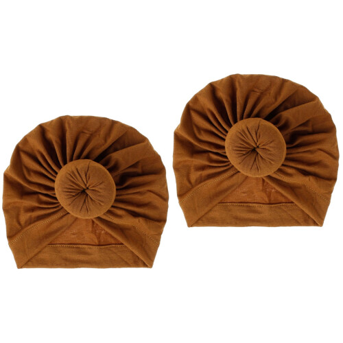 2Pièces Bonnet Tricoté Pour Bébé En Coton Stretch 2
