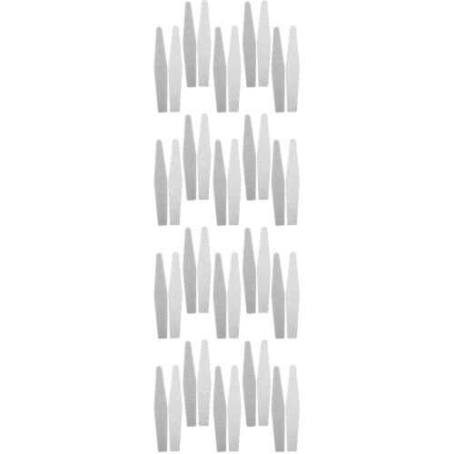 40Pcs Dual-Sided Nail Buffer Files Grey Manicure Tools for Home 2