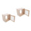 2Pcs Durable Beige Wood Milk Box with Lock Secure Wall Storage 4