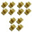 12Pcs Golden Handbag Hardware Lock Elegant Bag Accessories Replacement 3