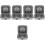 5Pcs Portable Hearing Aid Case ABS PVC Protective Storage Box White 6