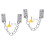 4 Sets Baby Proof Window Chain Locks Stainless Steel Security 4