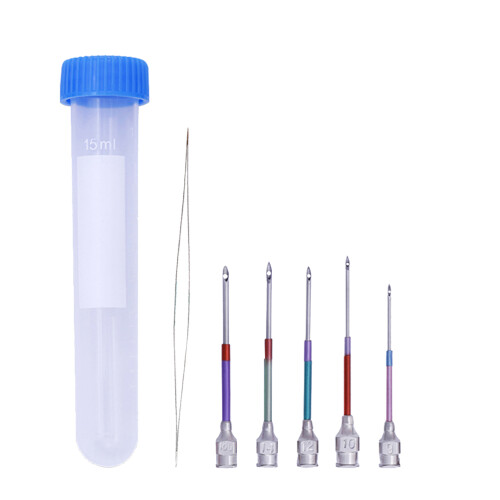 5pcs Punch Needle Set with Open Beaded Needle and Bottle