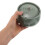 Light Green Portable Ceramic Ashtray with Lid Windproof Indoor Use 4