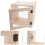 2Pcs Durable Beige Wood Milk Box with Lock Secure Wall Storage 8
