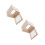 2Pcs Durable Beige Wood Milk Box with Lock Secure Wall Storage 3
