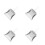 4Pcs Mini Stainless Steel Dustpan with Extended Handle for Office Use 8